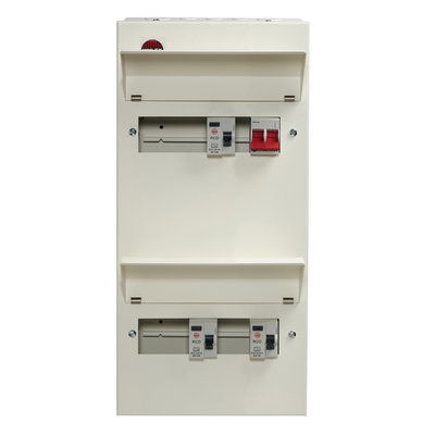 12 Way Duplex High Integrity Consumer Unit 100A Main Switch, 80A 30mA RCDs x3, Flexible Configuration