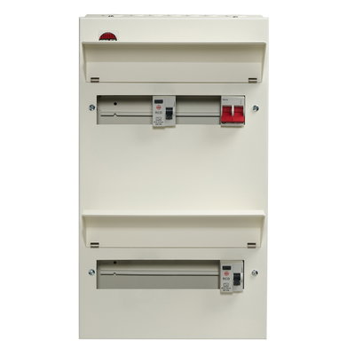 20 Way Duplex High Integrity Consumer Unit 100A Main Switch, 80A 30mA RCDs x2, Flexible Configuration