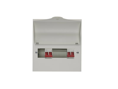 6 Way Dual Tariff Consumer Unit 100A Main Switch +2, 100A Main switch +4