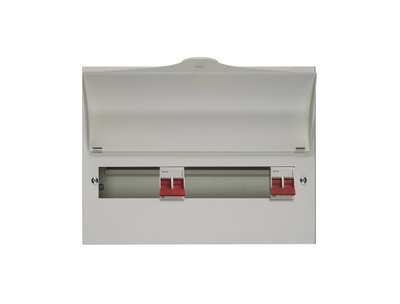 12 Way Dual Tariff Consumer Unit 100A Main Switch +5, 100A Main switch +7