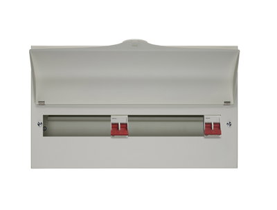 17 Way Dual Tariff Consumer Unit 100A Main Switch +8, 100A Main switch +9