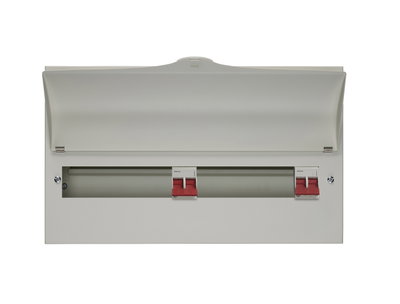 17 Way Dual Tariff Consumer Unit 100A Main Switch +9, 100A Main switch +8