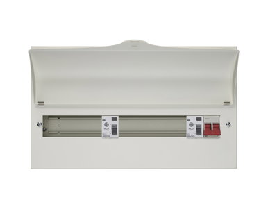 15 Way Dual RCD Consumer Unit 100A Main Switch, 100A 30mA RCDs, Flexible Configuration