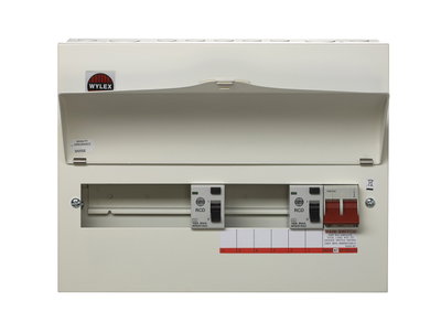 10 Way High Integrity Consumer Unit 100A Main Switch, 100A 30mA RCDs, Flexible Configuration