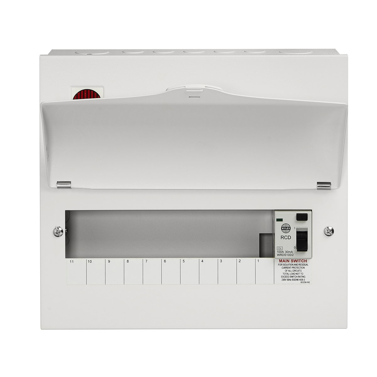 11 Way Consumer Unit RCD Incomer 100A 30mA