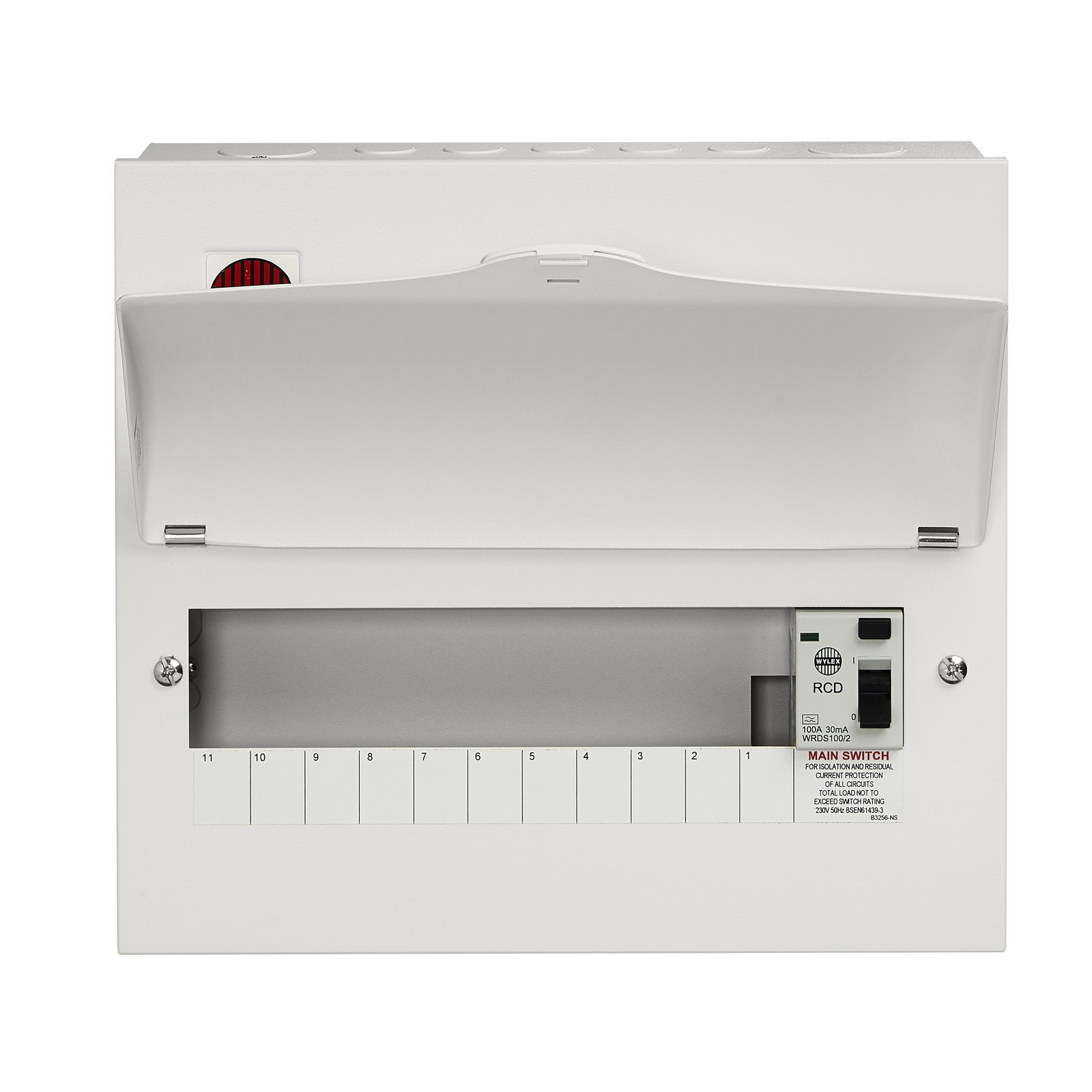 11 Way Consumer Unit RCD Incomer 100A 30mA