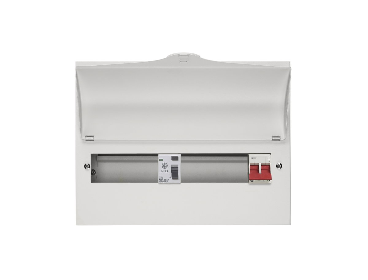 12 Way Split Load Consumer Unit 100A Main Switch, 100A 30mA RCD, Flexible Configuration