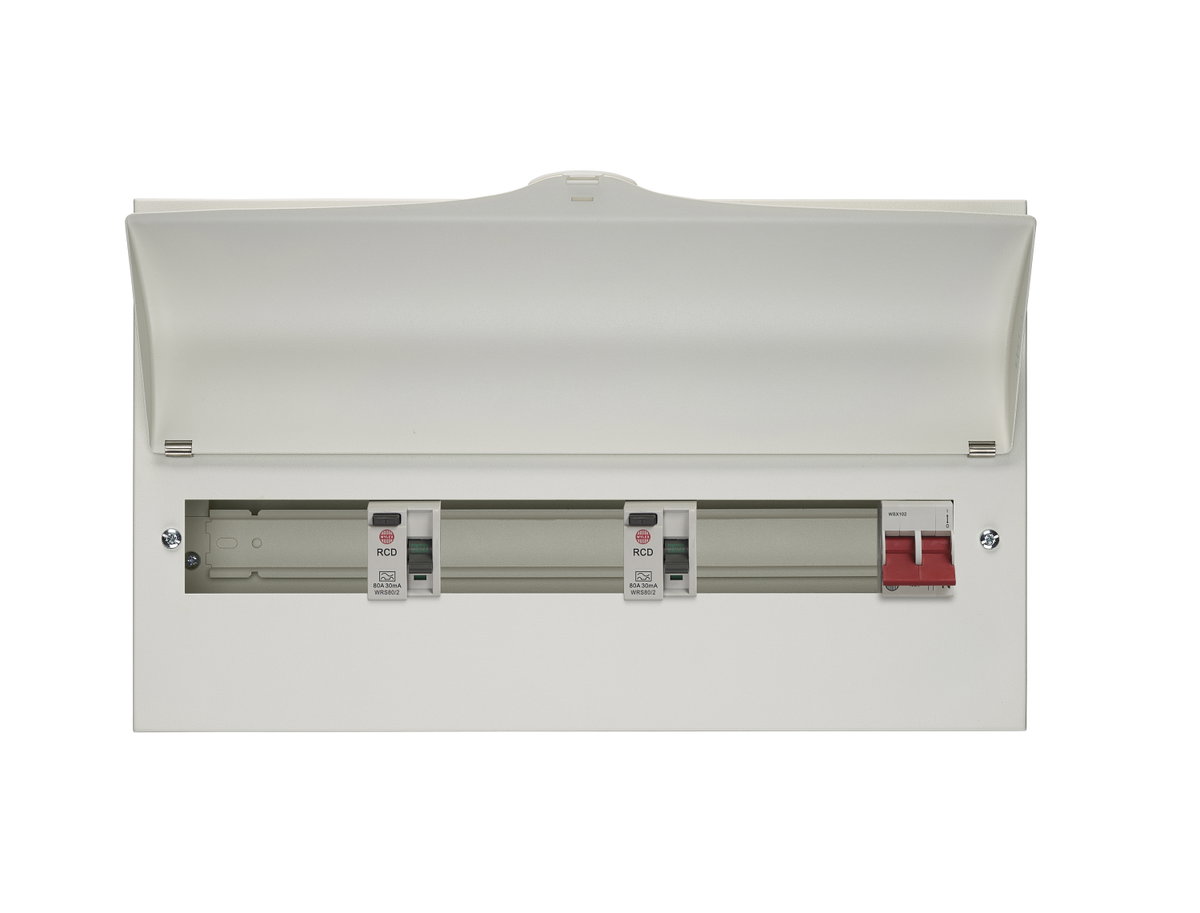 15 Way High Integrity Consumer Unit 100A Main Switch, 80A 30mA RCDs, Flexible Configuration