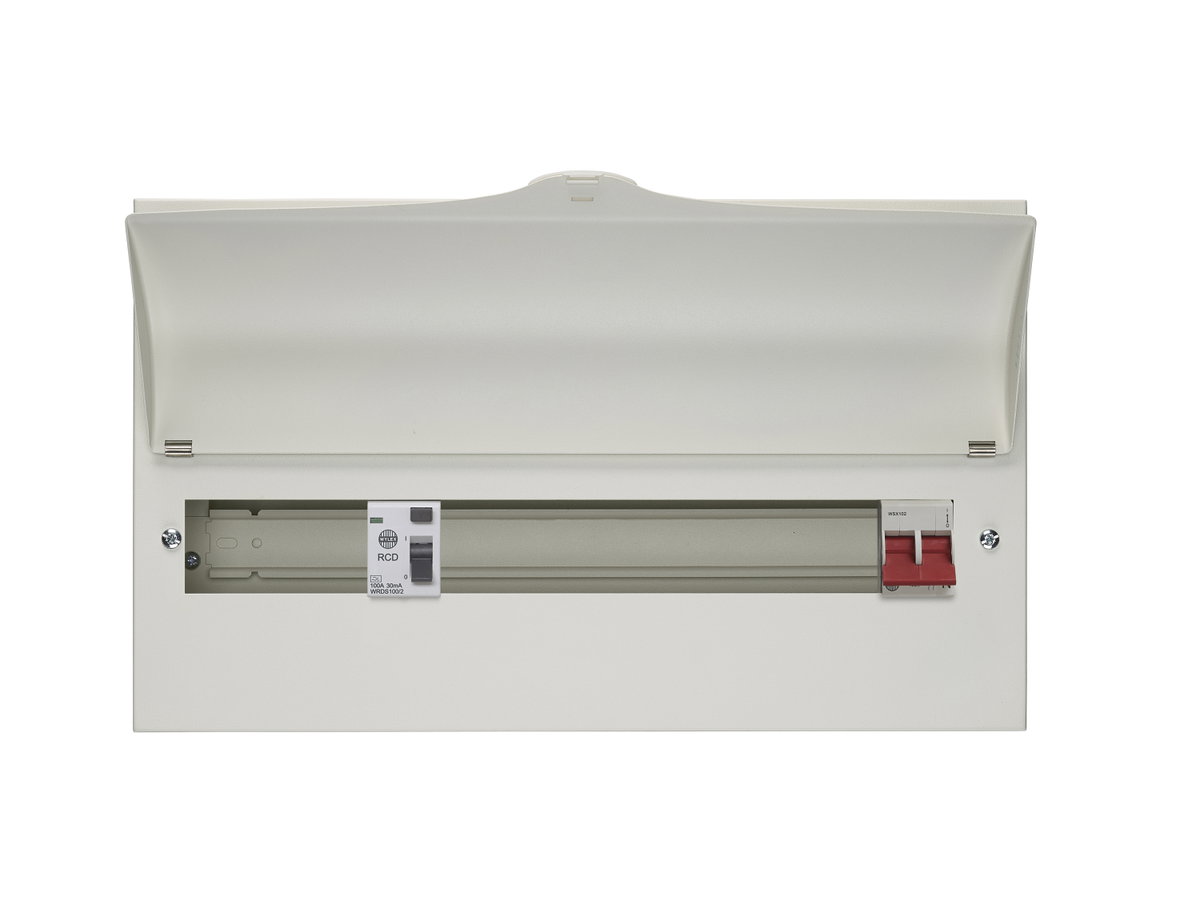 17 Way Split Load Consumer Unit 100A Main Switch, 100A 30mA RCD, Flexible Configuration