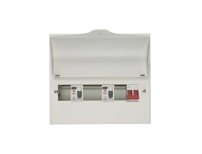 7 Way High Integrity Consumer Unit 100A Main Switch +2, 80A 30mA RCD +3, 80A 30mA RCD +2