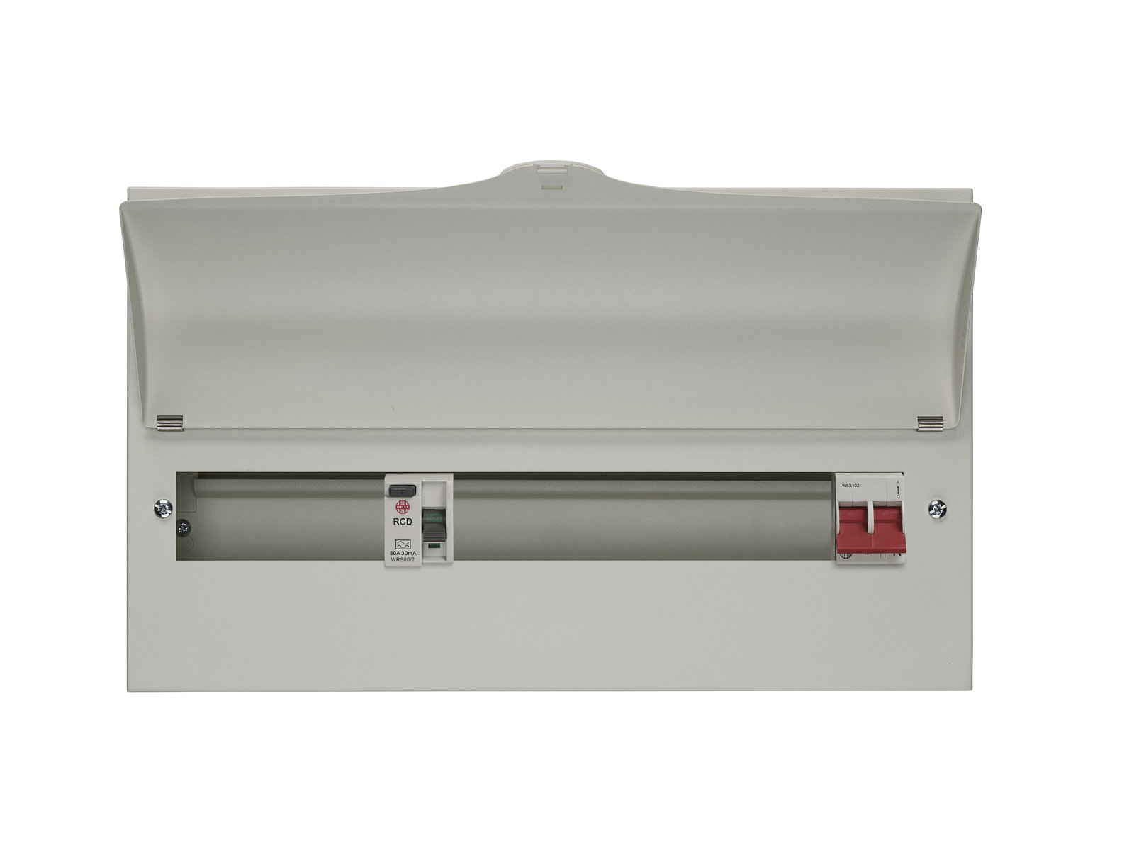 17 Way Split Load Consumer Unit 100A Main Switch +11, 80A 30mA RCD +6