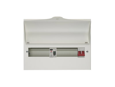 12 Way Split Load Consumer Unit 100A Main Switch +6, 80A 30mA RCD +6
