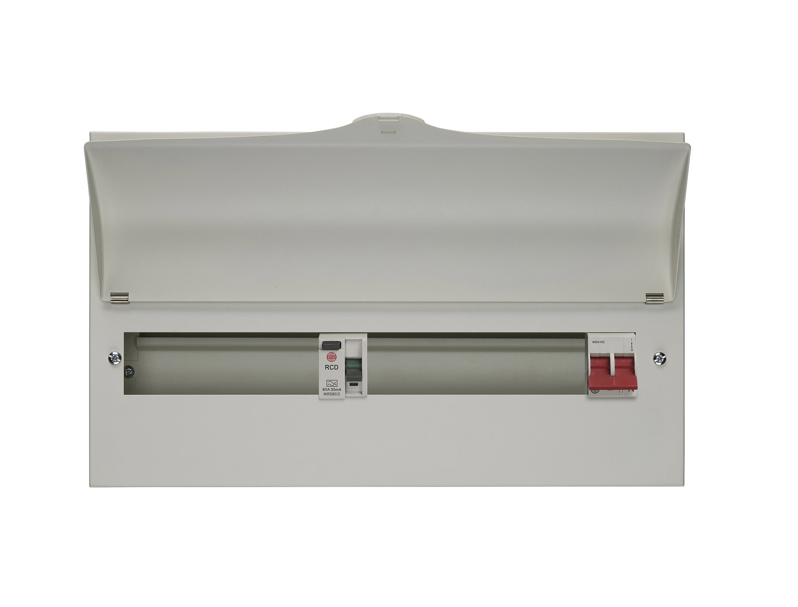 17 Way Split Load Consumer Unit 100A Main Switch +9, 80A 30mA RCD +8
