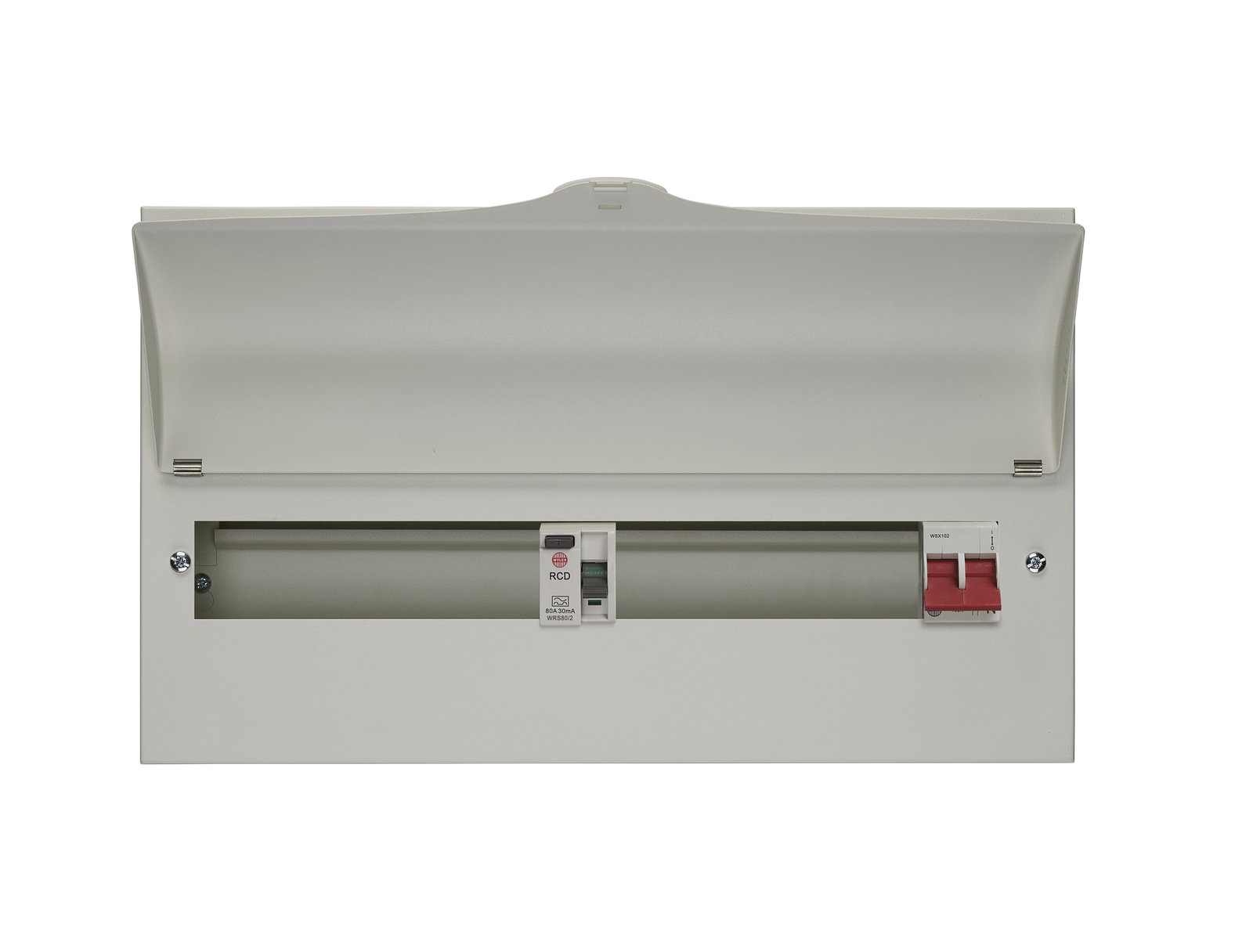 17 Way Split Load Consumer Unit 100A Main Switch +8, 80A 30mA RCD +9