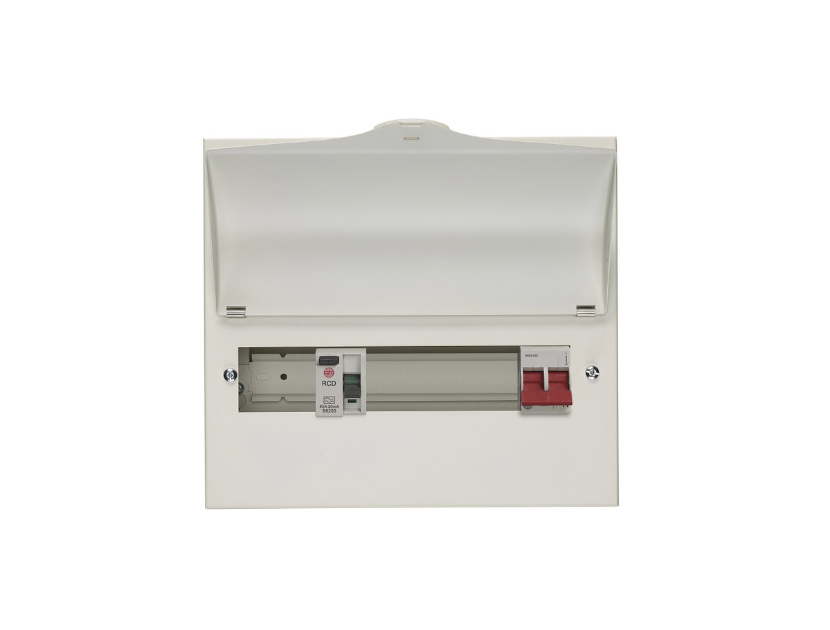 9 Way Split Load Consumer Unit 100A Main Switch, 80A 30mA RCD, Flexible Configuration