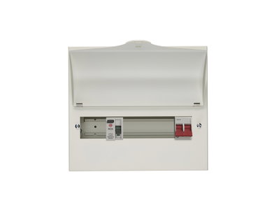 9 Way Split Load Consumer Unit 100A Main Switch, 80A 30mA RCD, Flexible Configuration