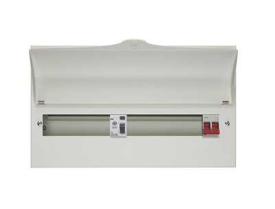 17 Way Dual Tariff Consumer Unit 100A 30mA RCD +8, 100A Main switch +9