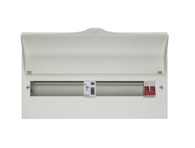17 Way Dual Tariff Consumer Unit 100A 30mA RCD +9, 100A Main switch +8