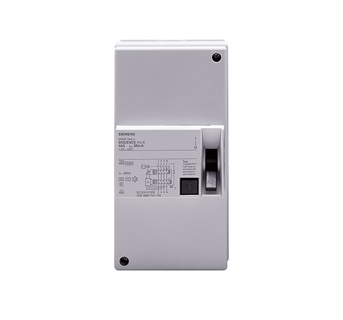Enclosed 40A 30mA DP Type B RCCB