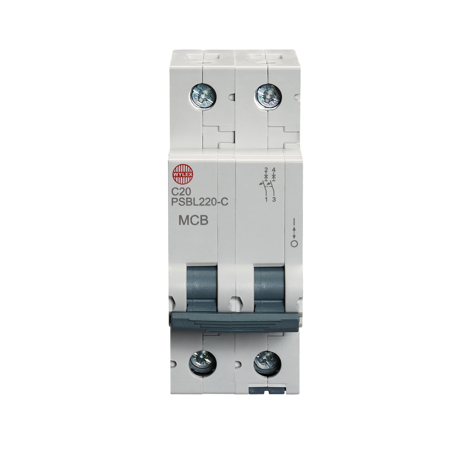 20A Double pole MCB C curve 10kA