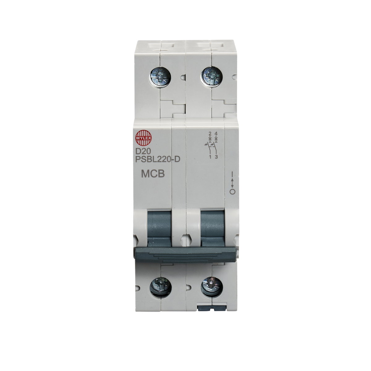 20A Double pole MCB D curve 10kA