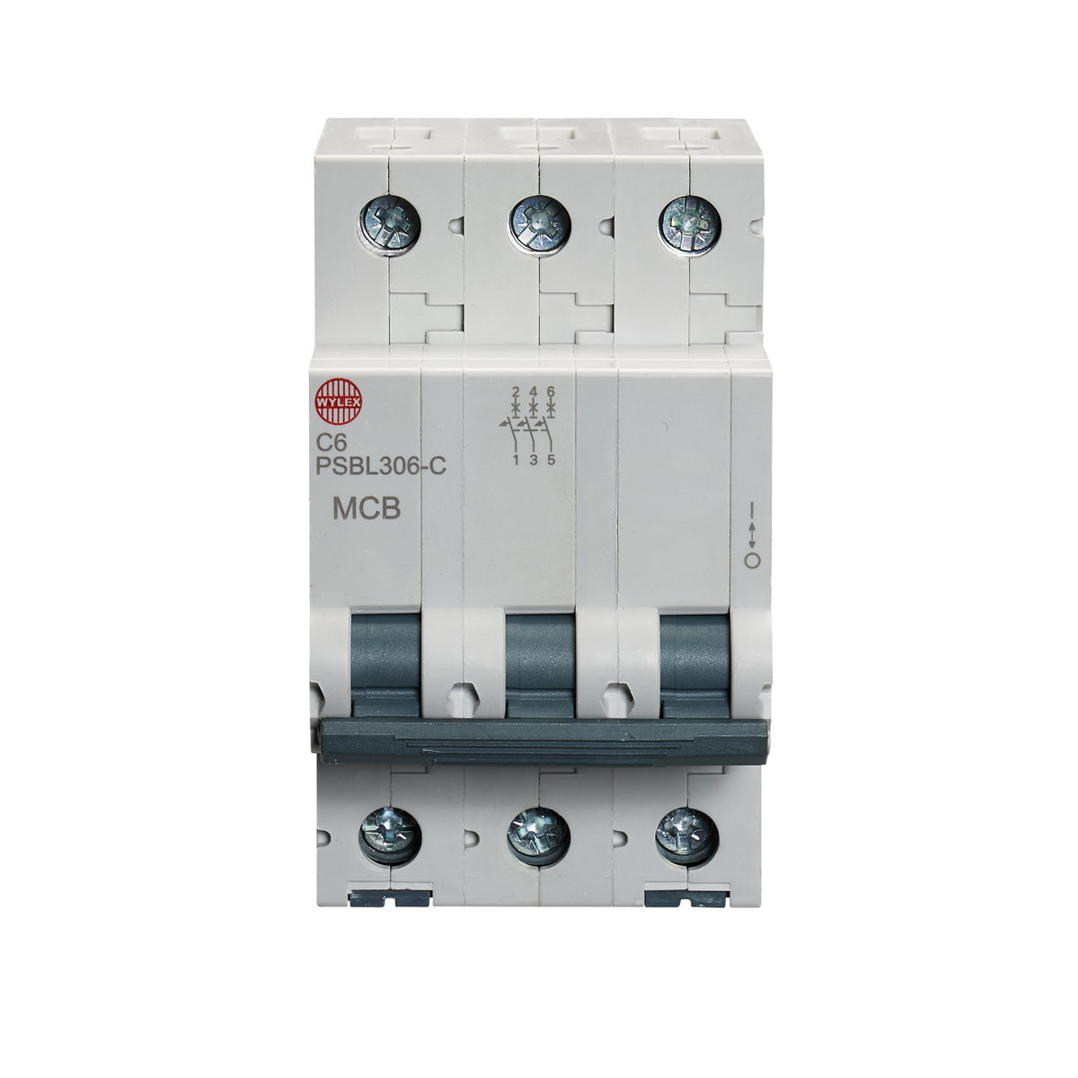 6A Three pole MCB C curve 10kA