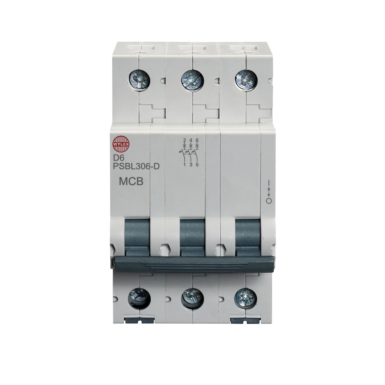 6A Three pole MCB D curve 10kA