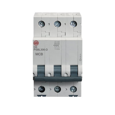 6A Three pole MCB D curve 10kA