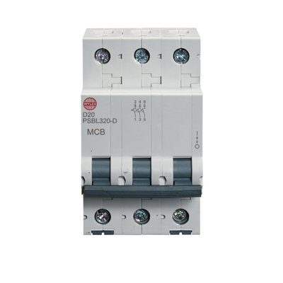 20A Three pole MCB D curve 10kA