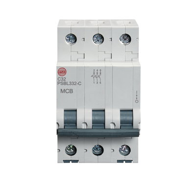 32A Three pole MCB C curve 10kA