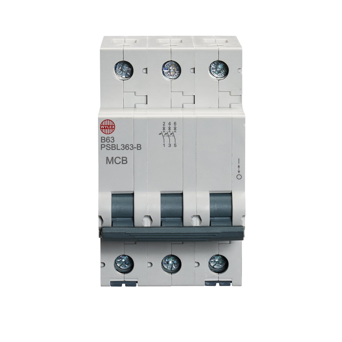 63A Three pole MCB B curve 10kA
