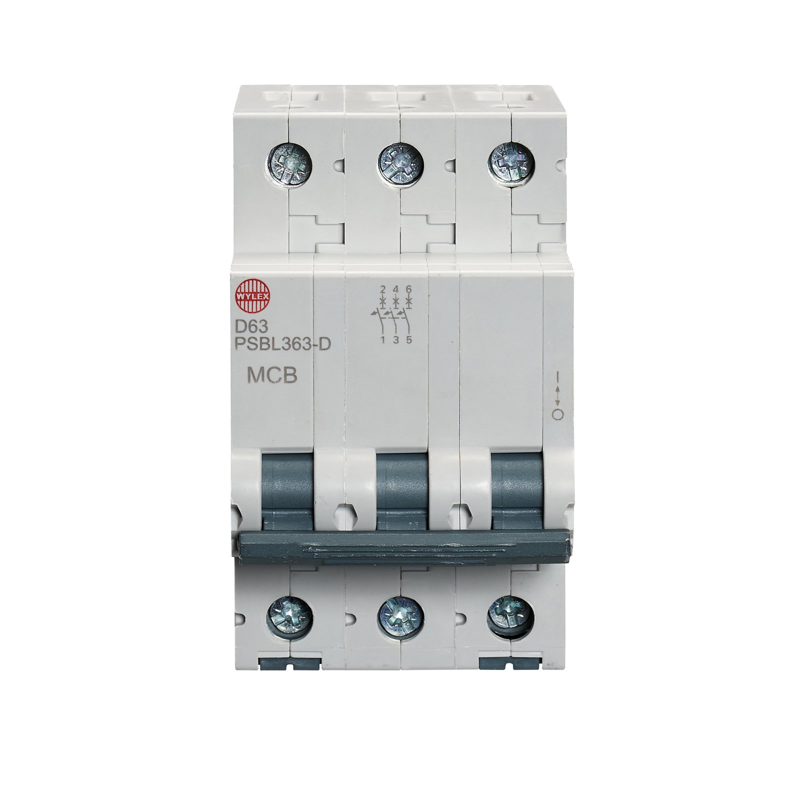 63A Three pole MCB D curve 10kA