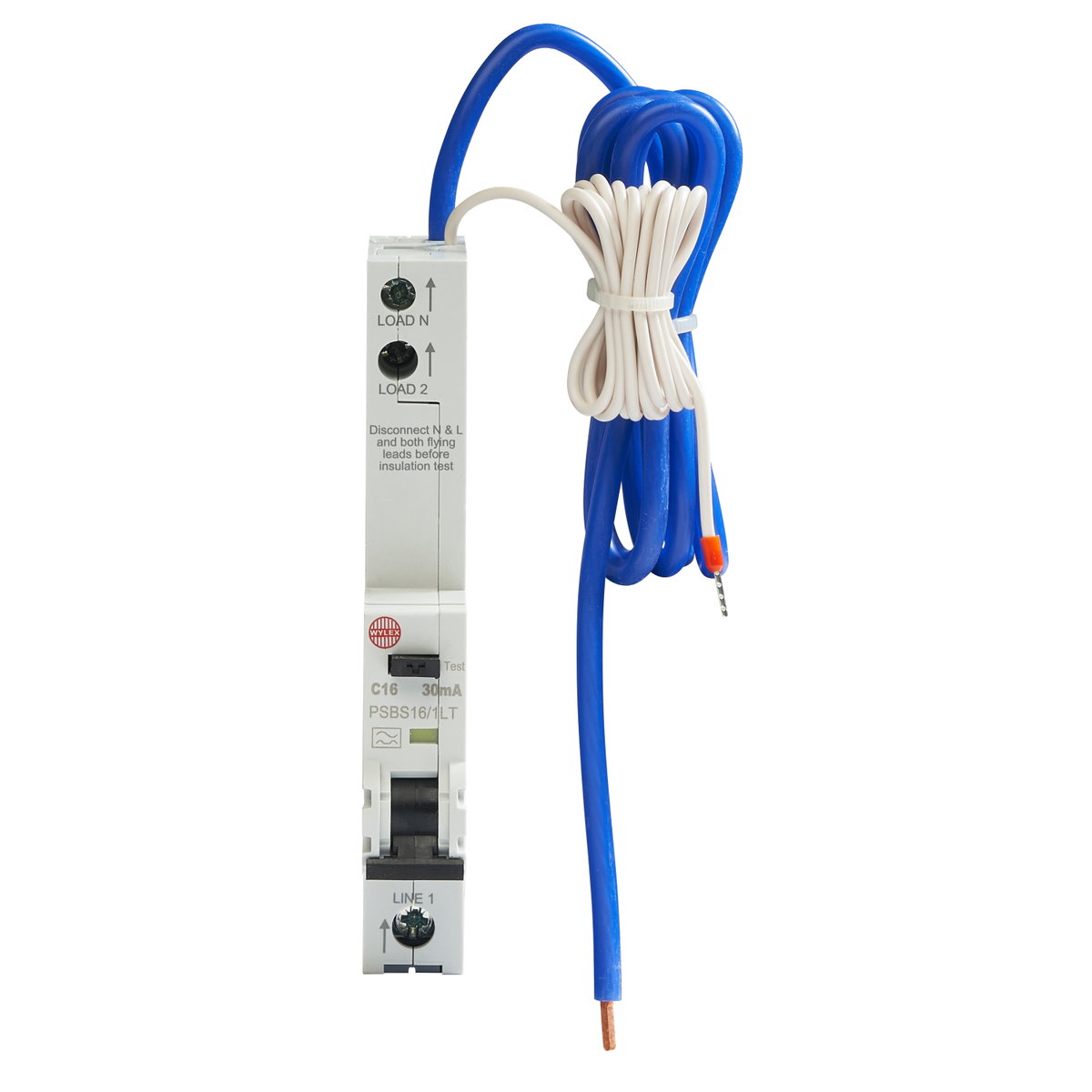 C16 30mA 10kA 1P+N Type A RCBO (1MW) Long Tail
