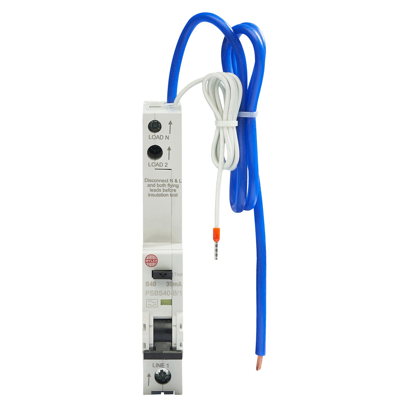 B40 30mA 10kA 1P+N Type A RCBO (1MW)