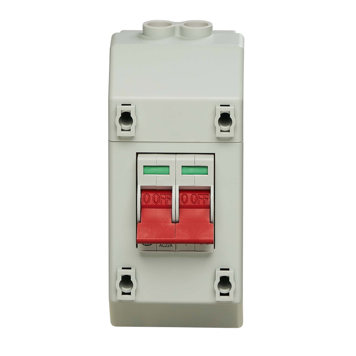 Enclosed, Slimline Insulated, 100A DP Supply Isolator
