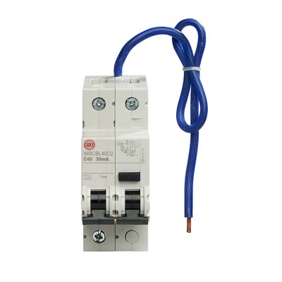 40A 30mA SPswN C Curve 6kA Type A 2 Module Uni-Directional RCBO