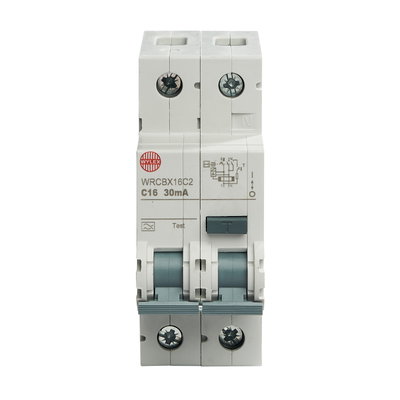 16A 30mA SPswN C Curve 6kA Type A 2 Module Stand Alone Bi-Directional RCBO