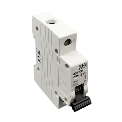 20A, Single Pole, B Curve, 6kA, MCB