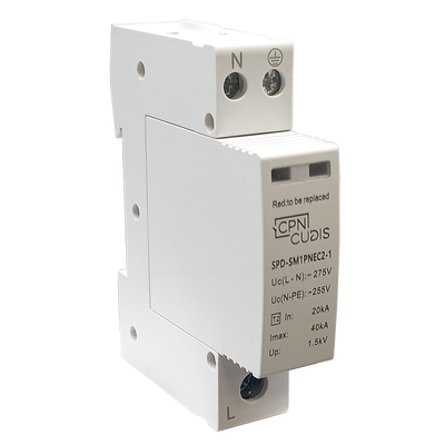 1 Module, 2 Pole Type 2 for single phase, TN-C-S, TN-S & TT earthing.