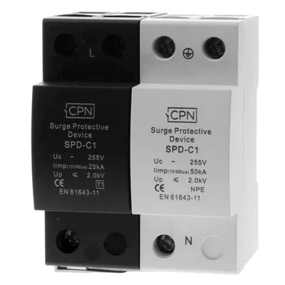 Single Phase, Type 1, Surge Arrester 25kA, 10/350s wave.