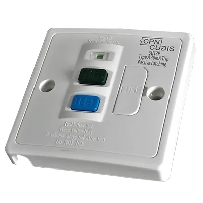 13A Plastic, 13A 30mA RCD Fused Spur