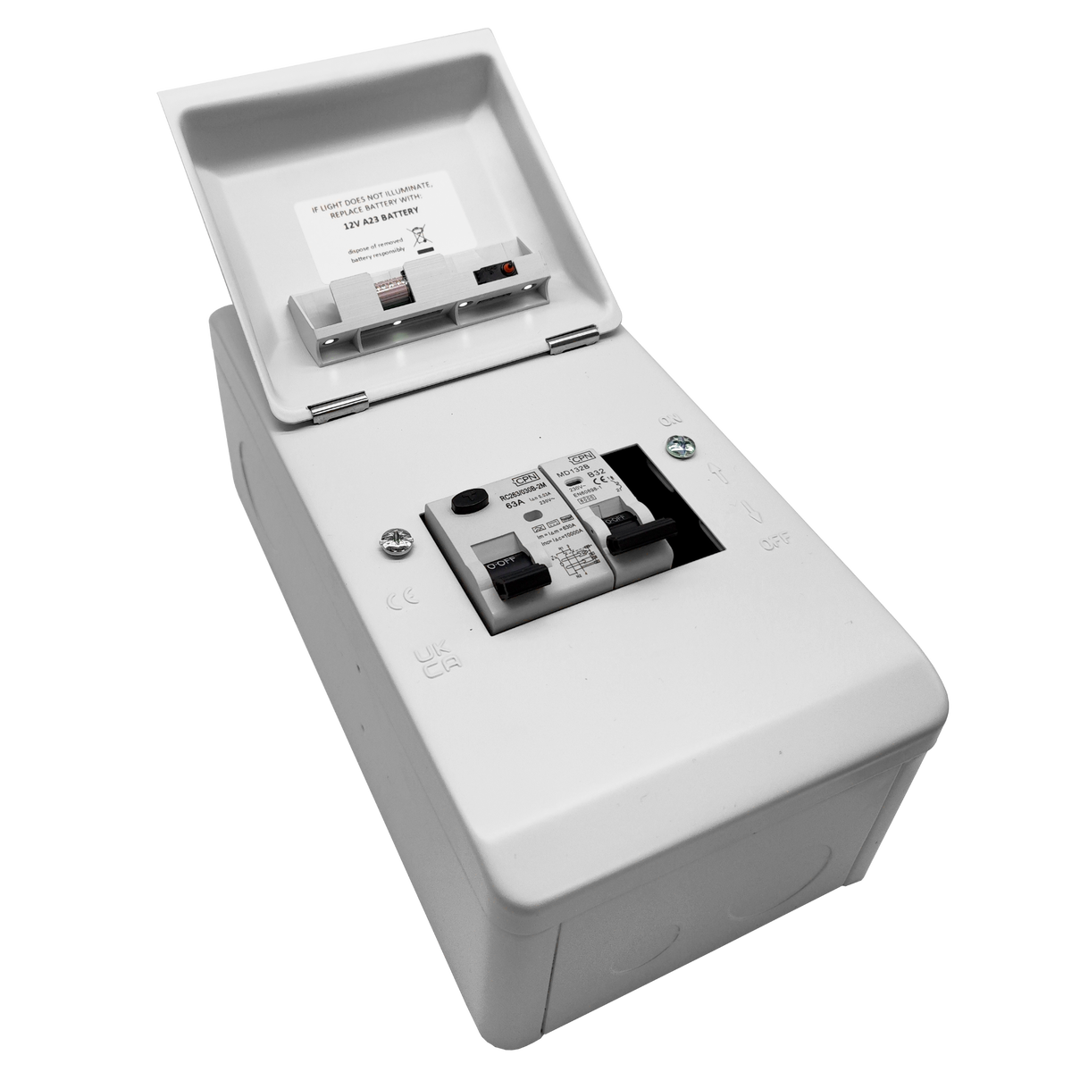 Lumo EV Board with 2 Pole Type B RCD & 1 Pole 32A MCB
