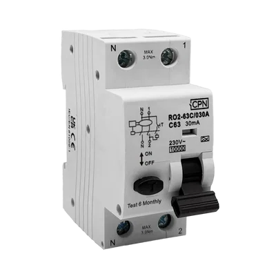 2 Pole, 63A C Curve, Type A, 30mA RCBO