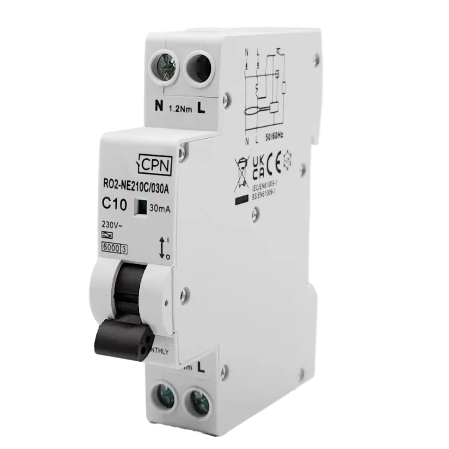 16A, C Curve 6kA, RCBO