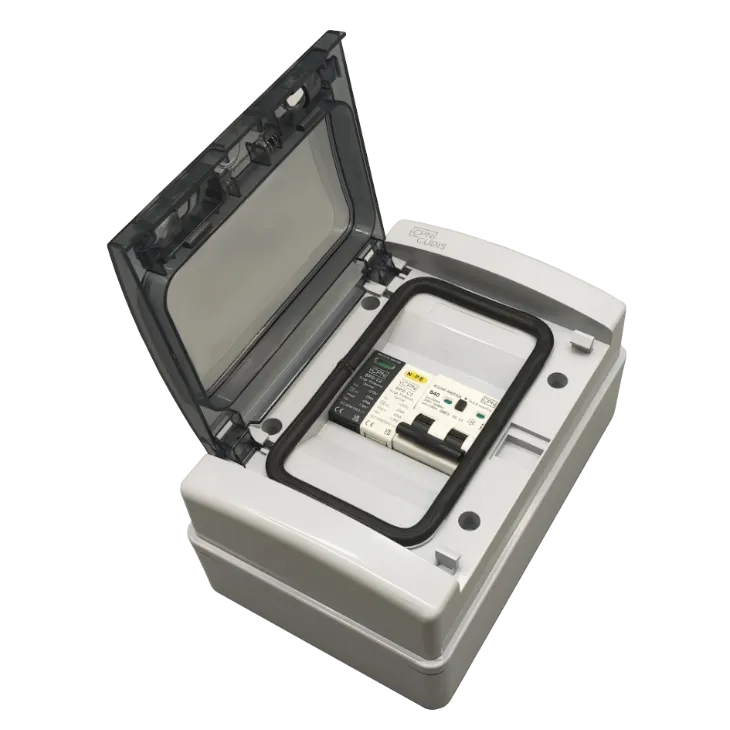 EV Plastic IP65 Board with 2 Pole Isolator & 32A Type A RCBO