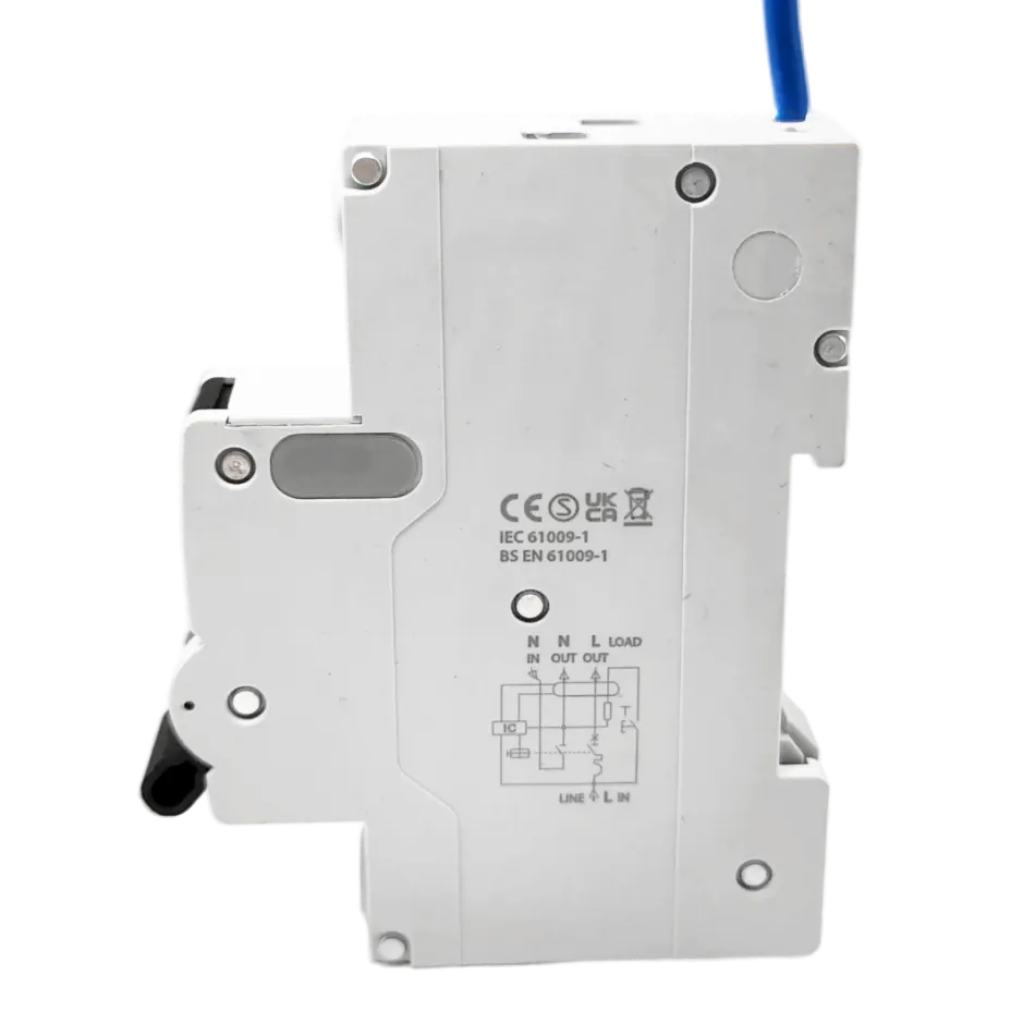 2 Pole, 1 module, 6A, B Curve, 30mA, Type A, Switched Neutral RCBO