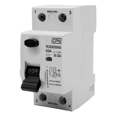 2 Pole Type A 63A, 30mA