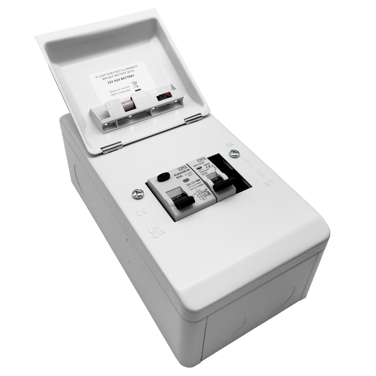 Lumo EV Board with 2 Pole Type B RCD & 1 Pole 40A MCB