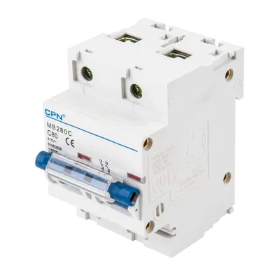 125A, Four pole, Industrial Type MCB, 10kA, C curve (6 modules wide)