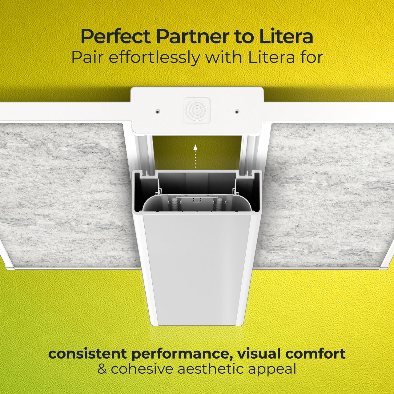 Luceco Litera Acoustic Wing for LIT12W Enhanced Sound Absorption
